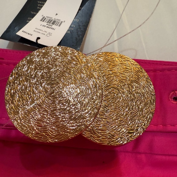 Banana Republic Harbison Hot Pink Mini Size 4 NWT Color Bright Peony - Picture 5 of 11